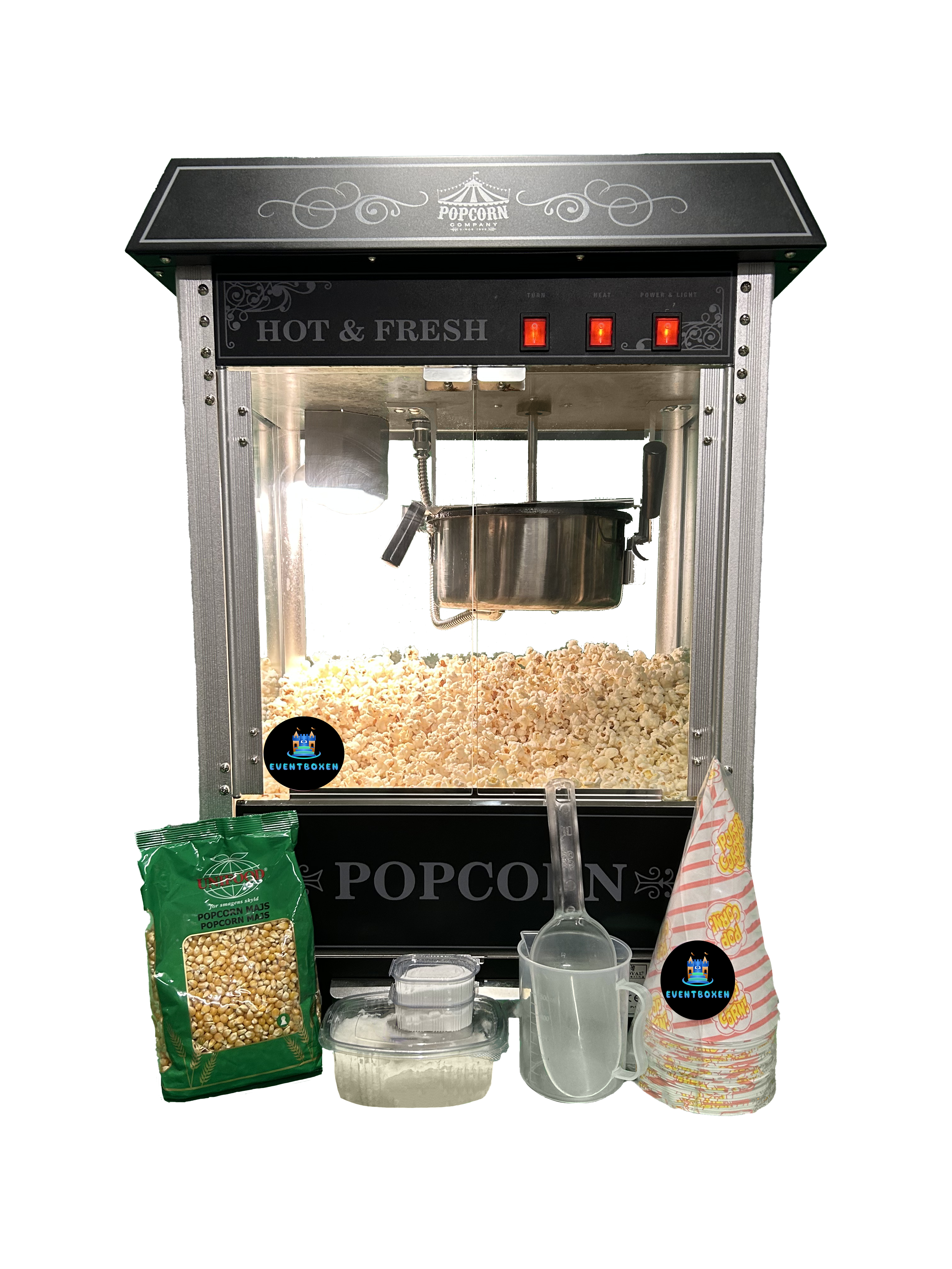 Pakke 1 - Slushice m. 2 kammer og sort popcorn med tilbehør thumbnail 1